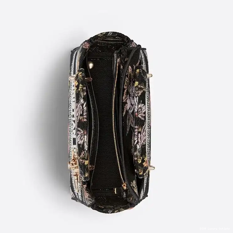 Cheap Bag Black Motif Lady Medium Botanique Jardin Canvass D-lite 0418 Luxury